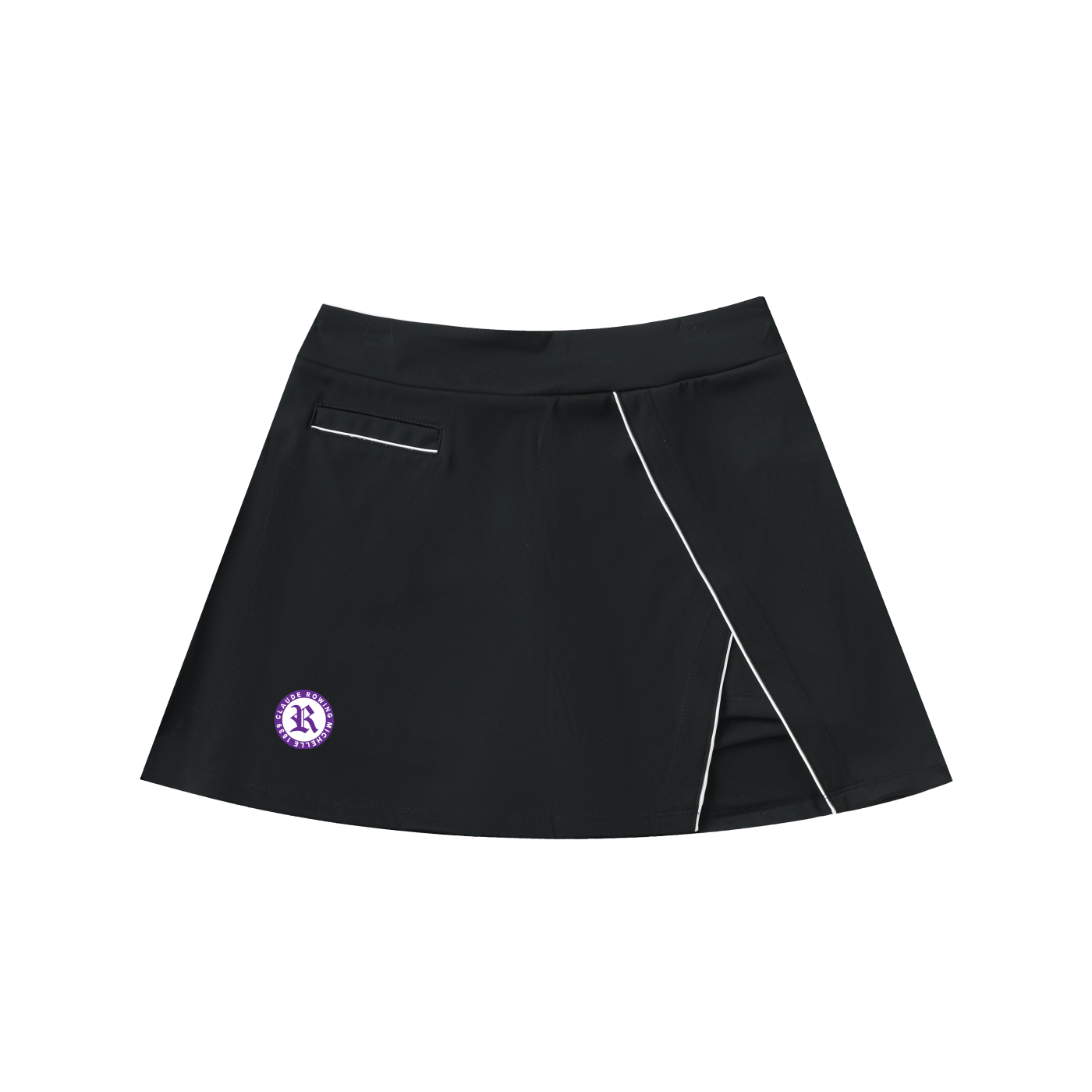 Rowing Logo High-Waist Pocketed A-Line Skirt