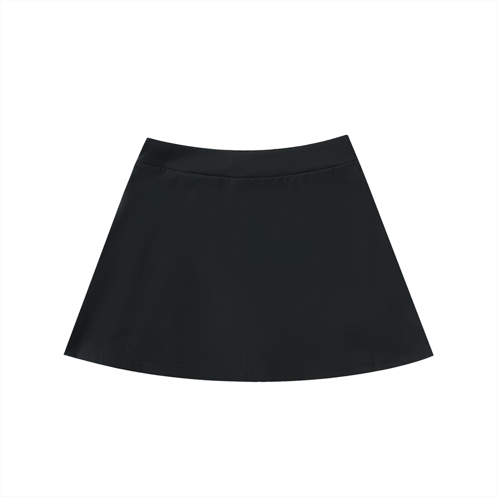 Rowing Logo High-Waist Pocketed A-Line Skirt