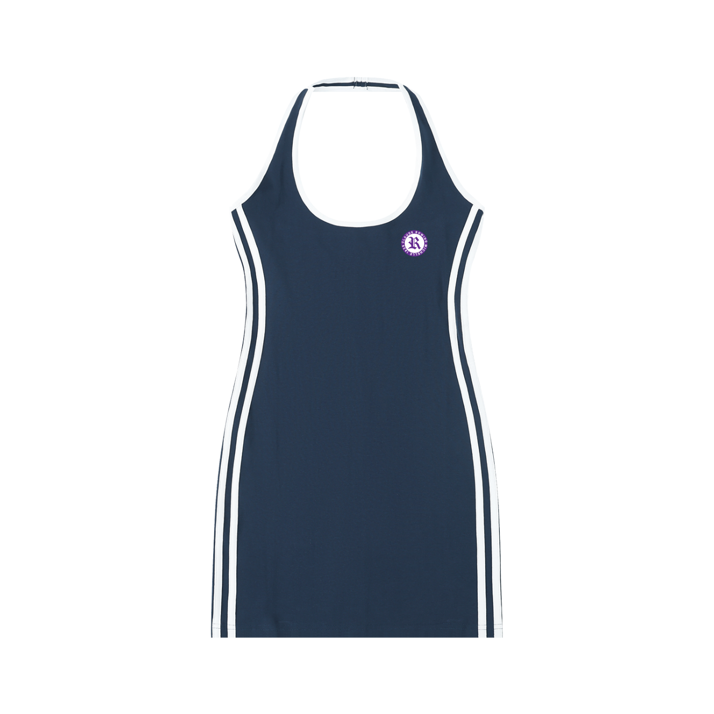 Rowing Logo Women's Binding Tight Halter Dress