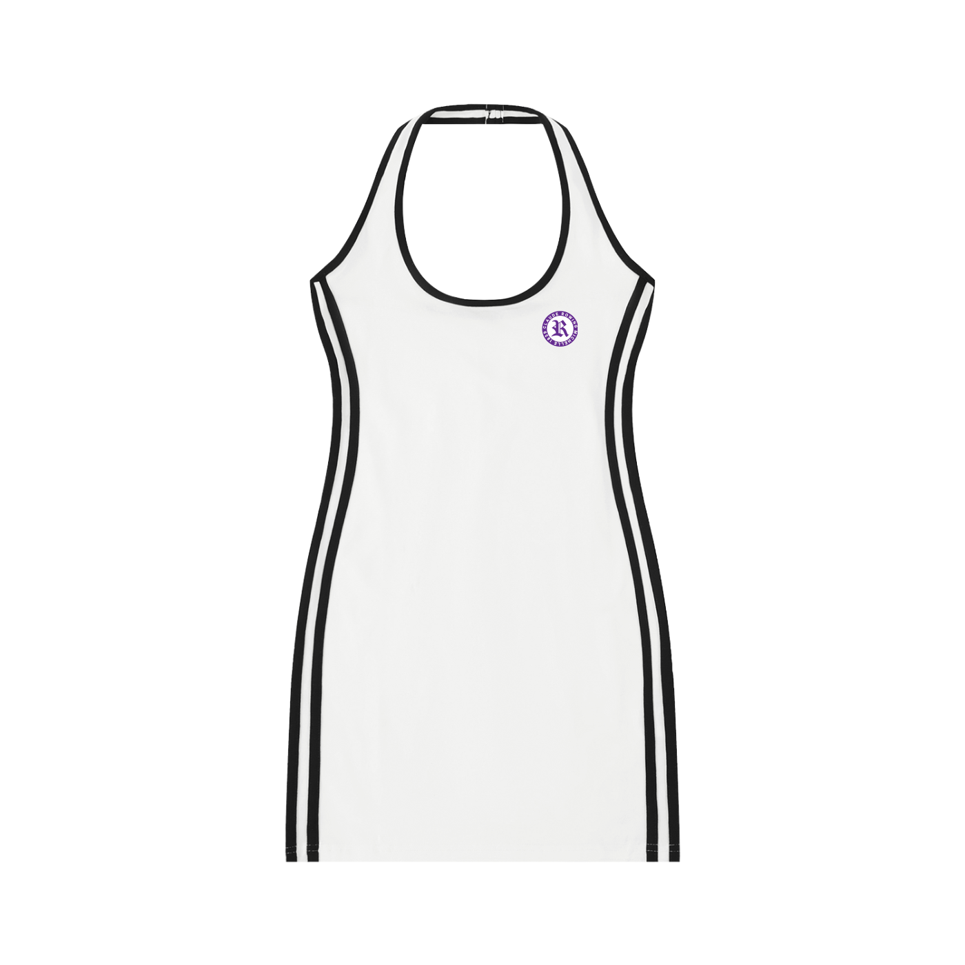 Rowing Logo Women's Binding Tight Halter Dress
