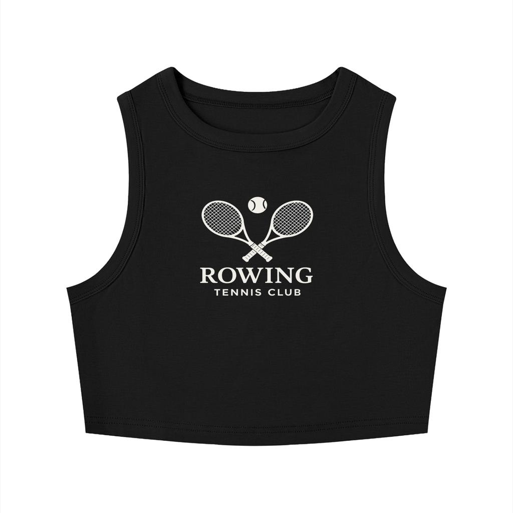 Rowing Tennis Women's Tight Crewneck Crop Tank Top