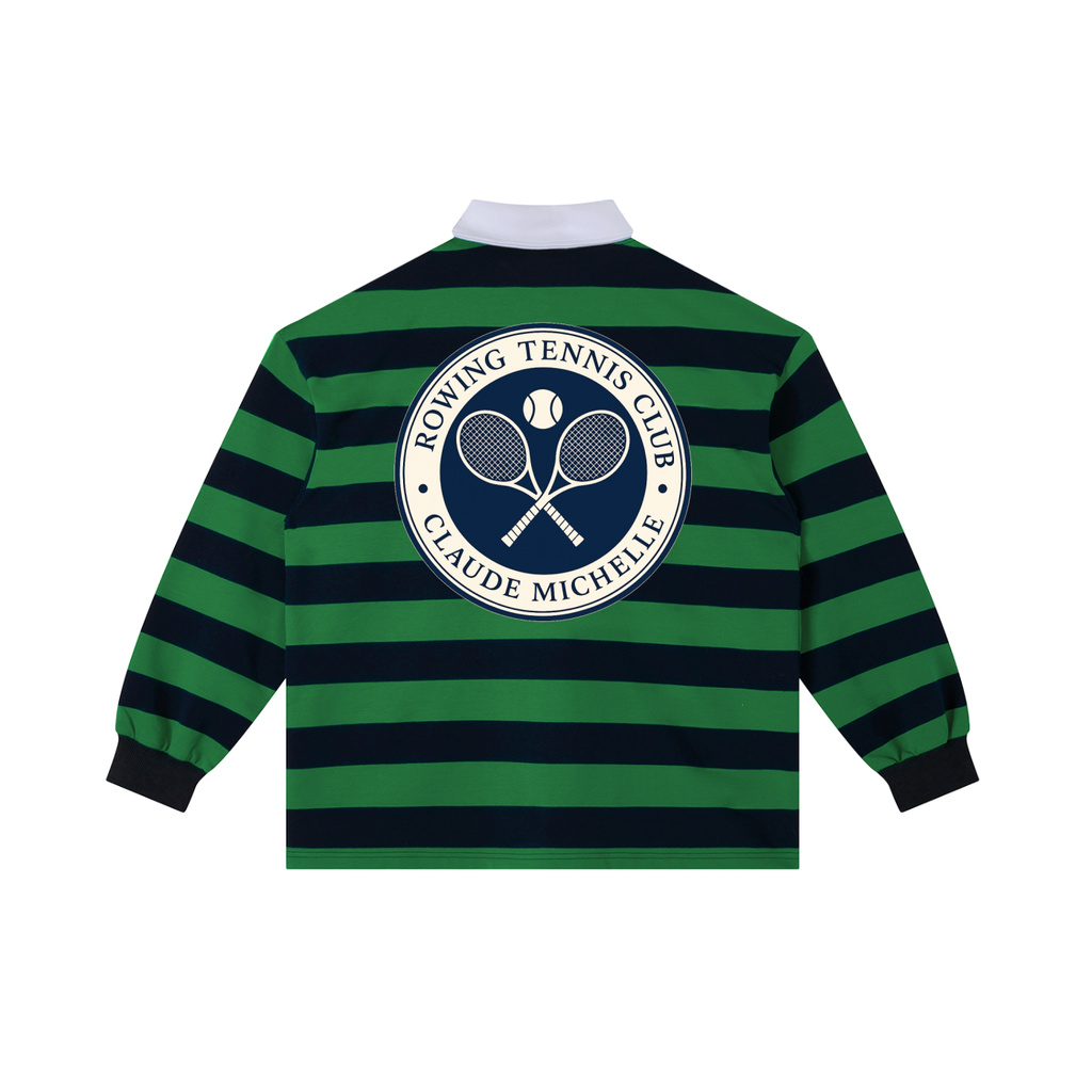 Rowing Tennis Club Stripe Polo Shirt