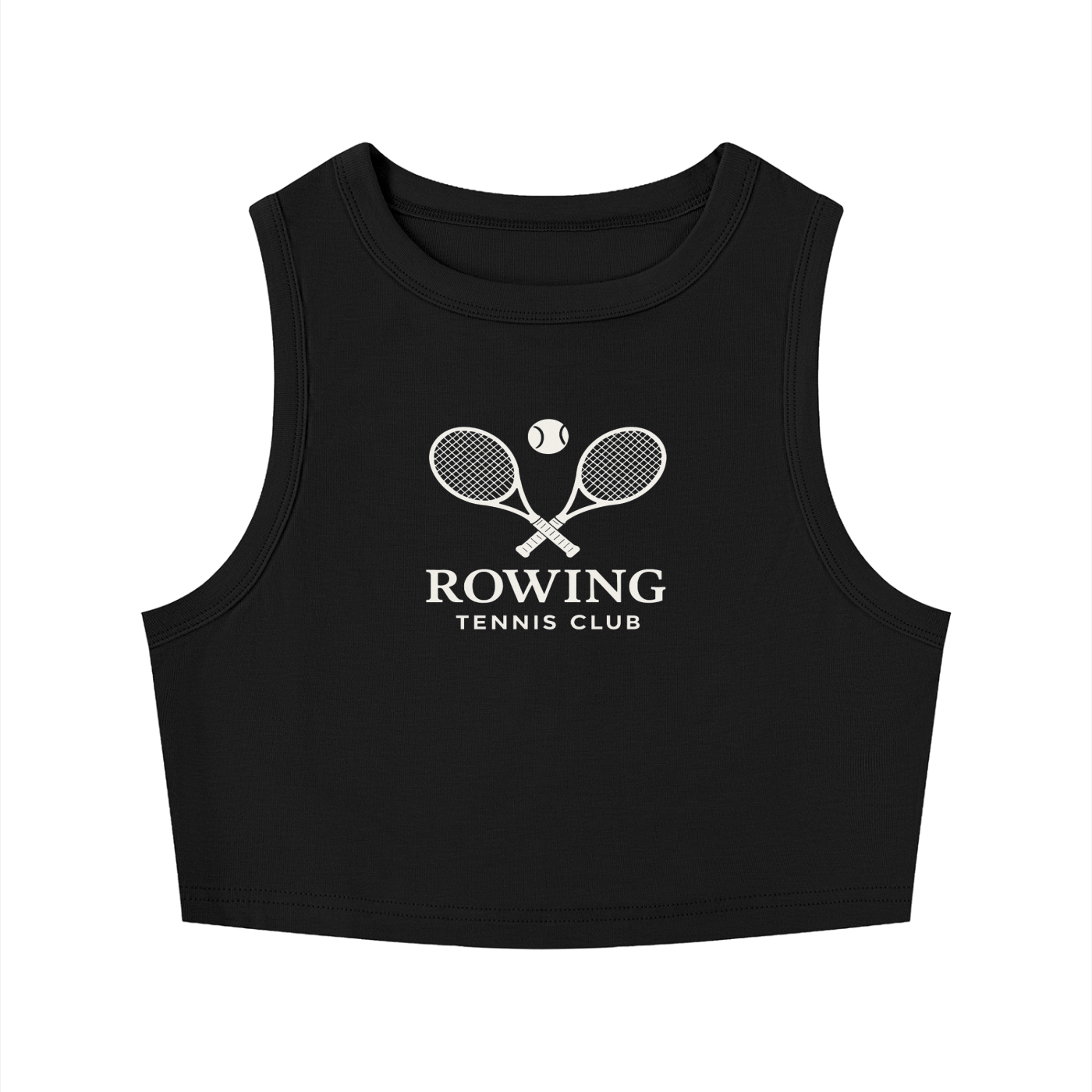 Rowing Tennis Crewneck Crop Tank Top