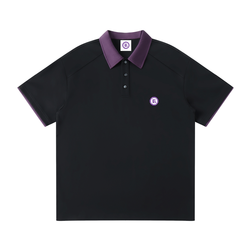 Roxbury Rowing Club Contrast Collar Raglan Polo Shirt
