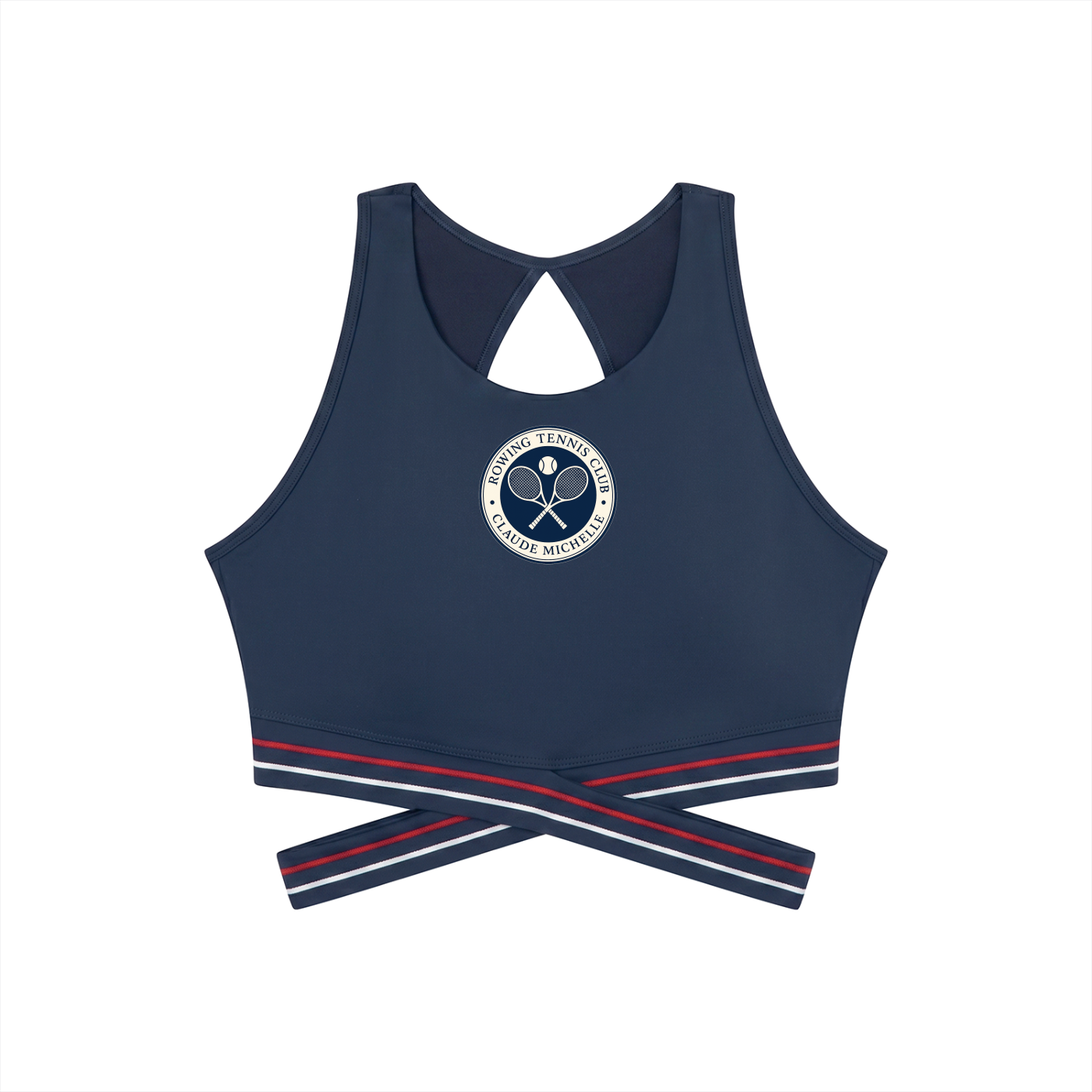 Rowing Tennis Women’s Criss-Cross Band Sports Bra