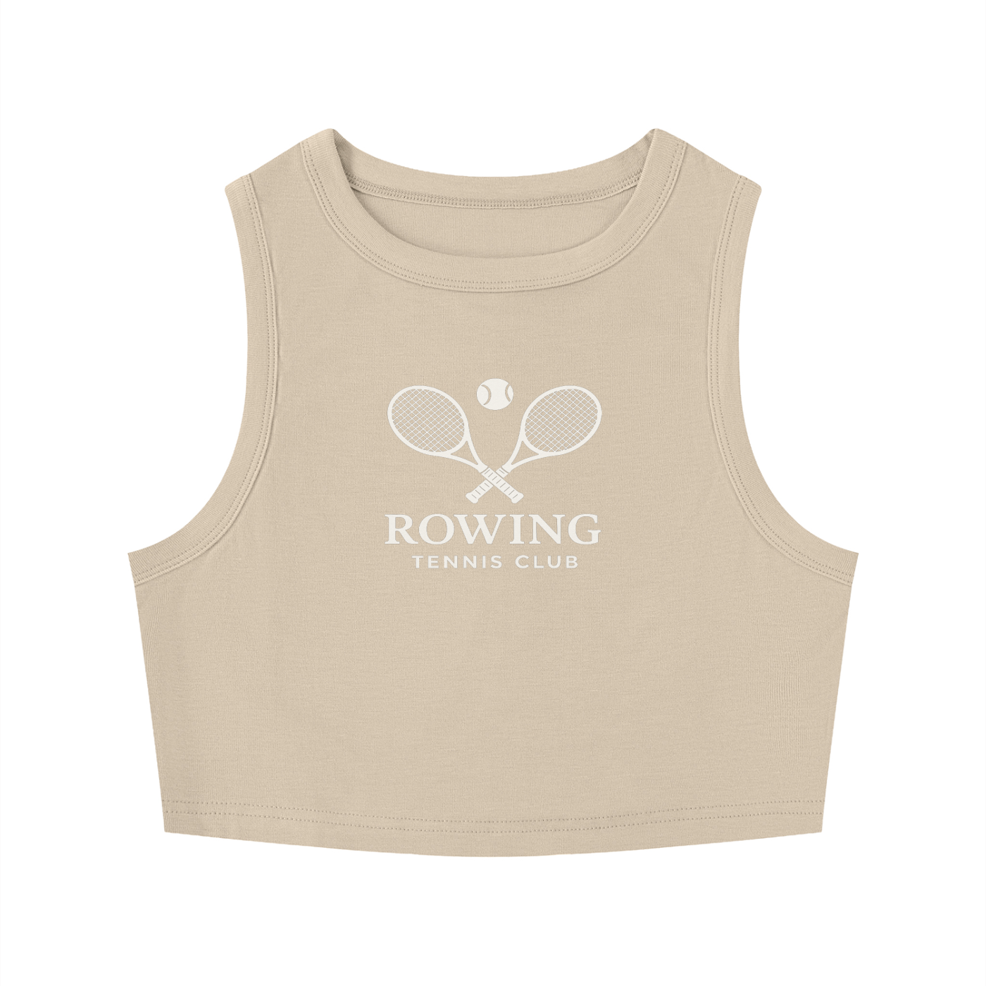 Rowing Tennis Crewneck Crop Tank Top
