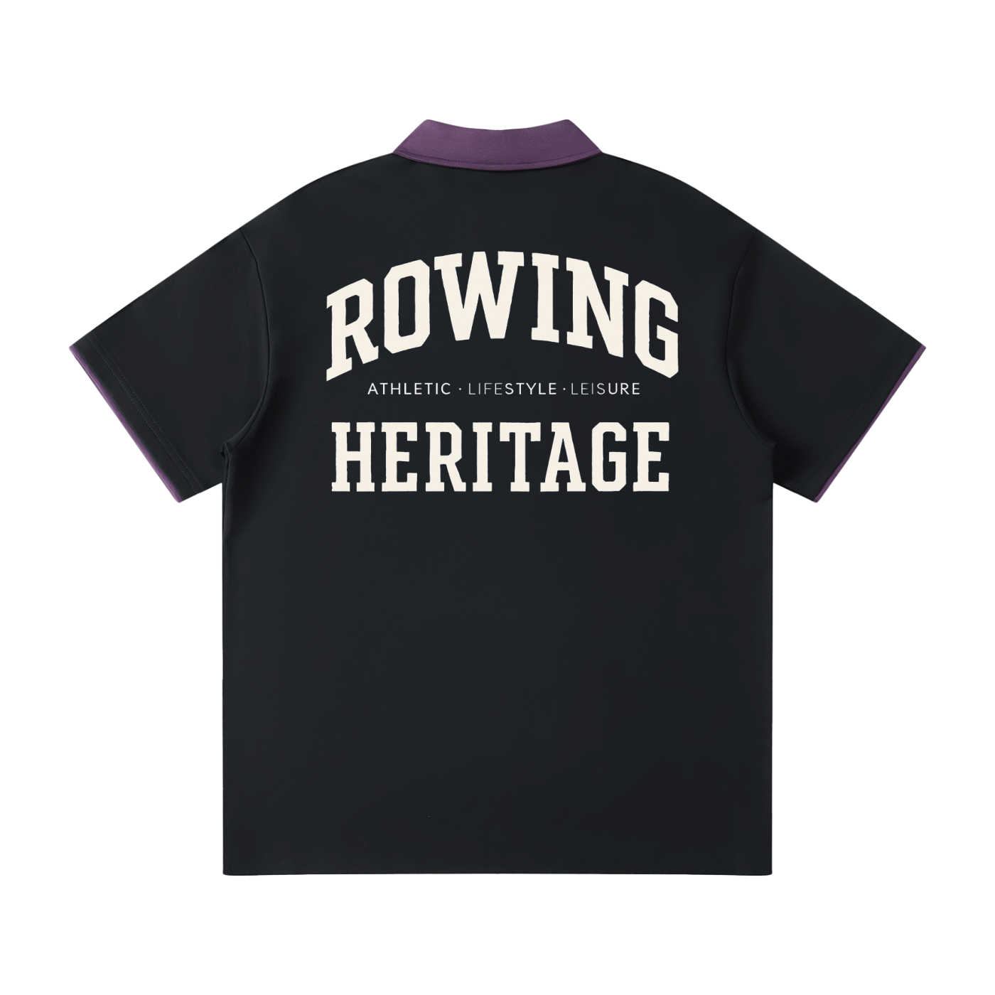 Rowing Heritage Contrast Collar Raglan Polo