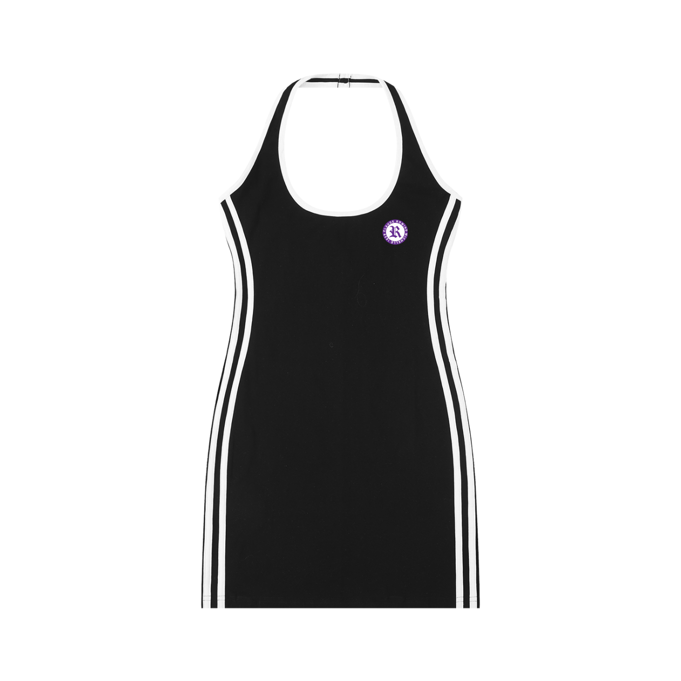 Rowing Logo Women's Binding Tight Halter Dress