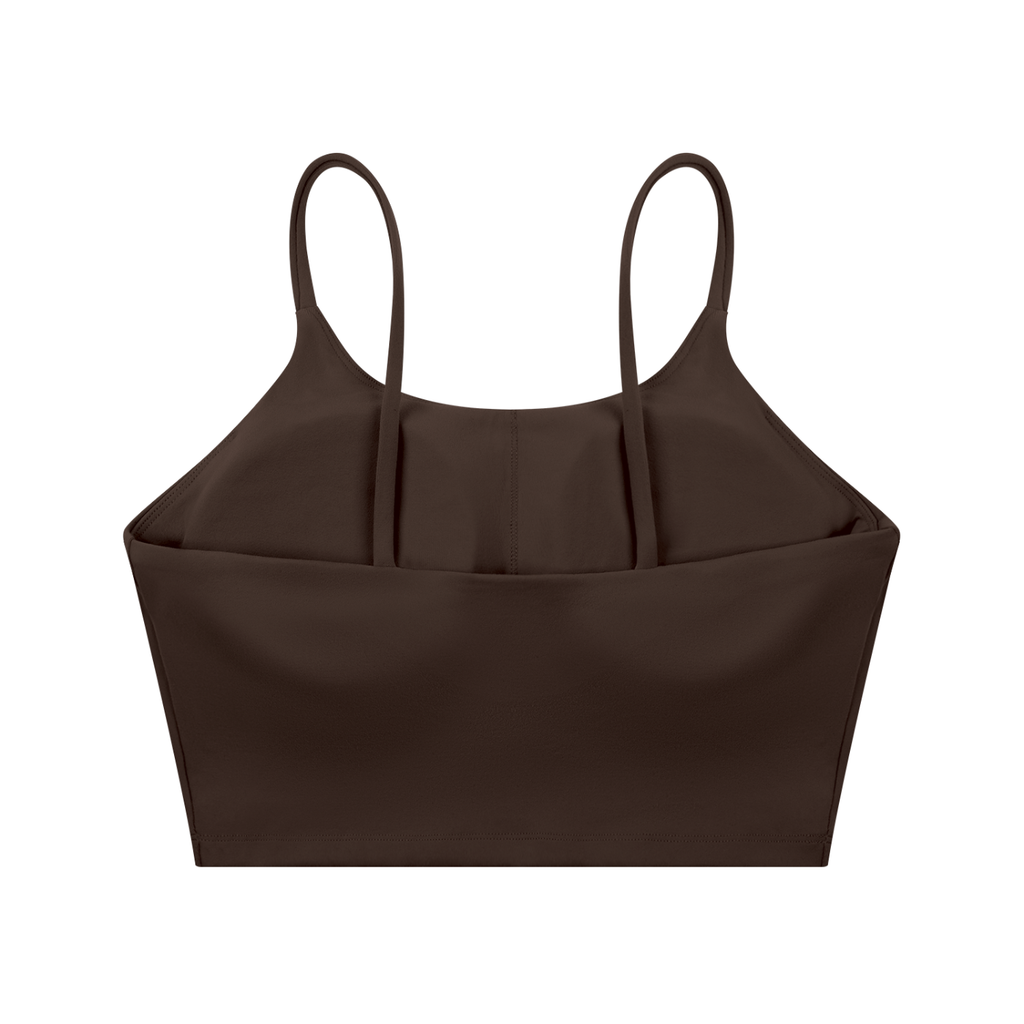 Rowing Logo Spaghetti Strap Yoga Sports Bra