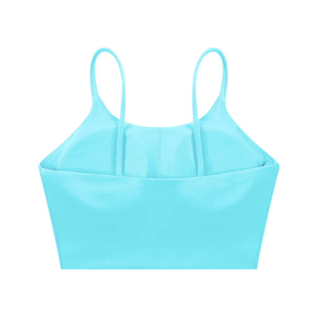 Rowing Logo Spaghetti Strap Yoga Sports Bra