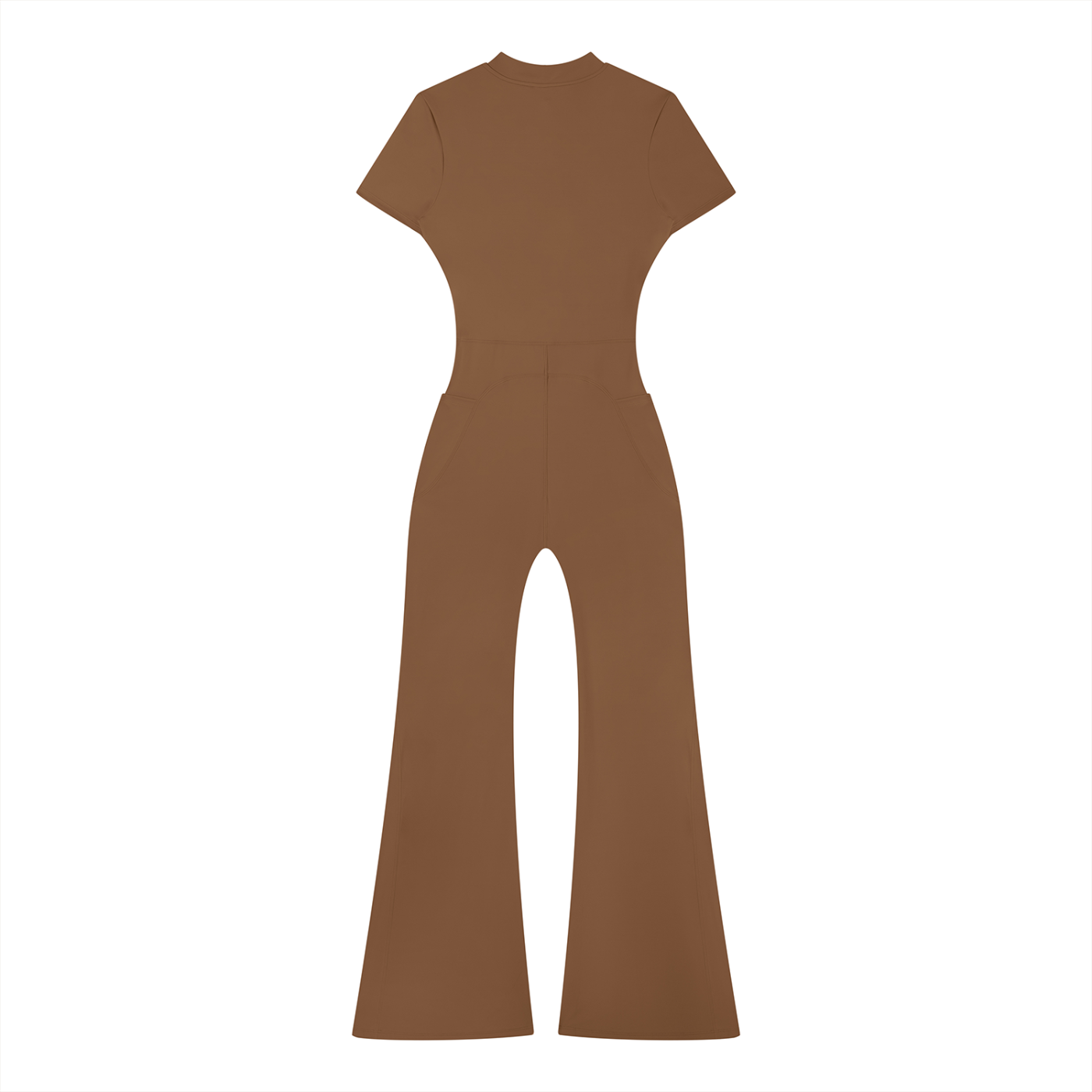 Oak Bluffs Women’s Tight Flared Leg Quarter-Zip Jumpsuit