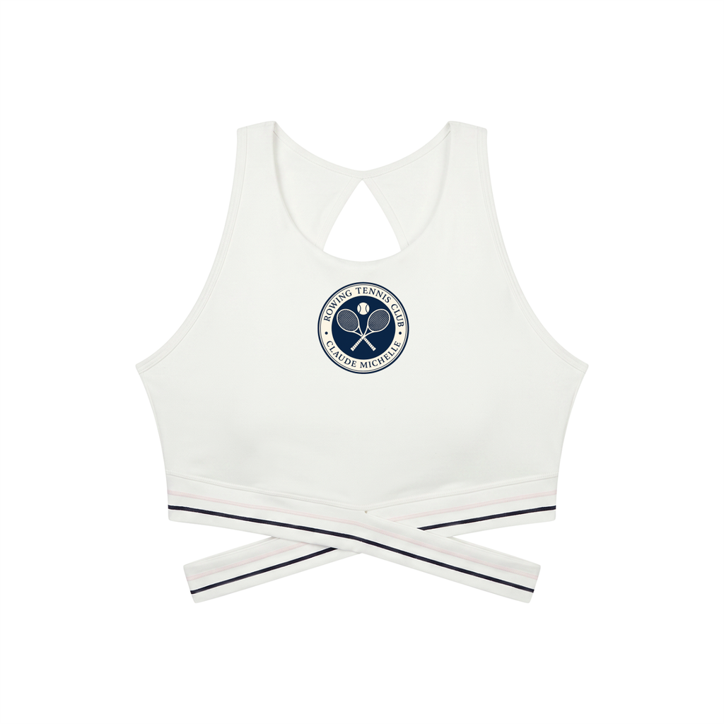 Rowing Tennis Women’s Criss-Cross Band Sports Bra