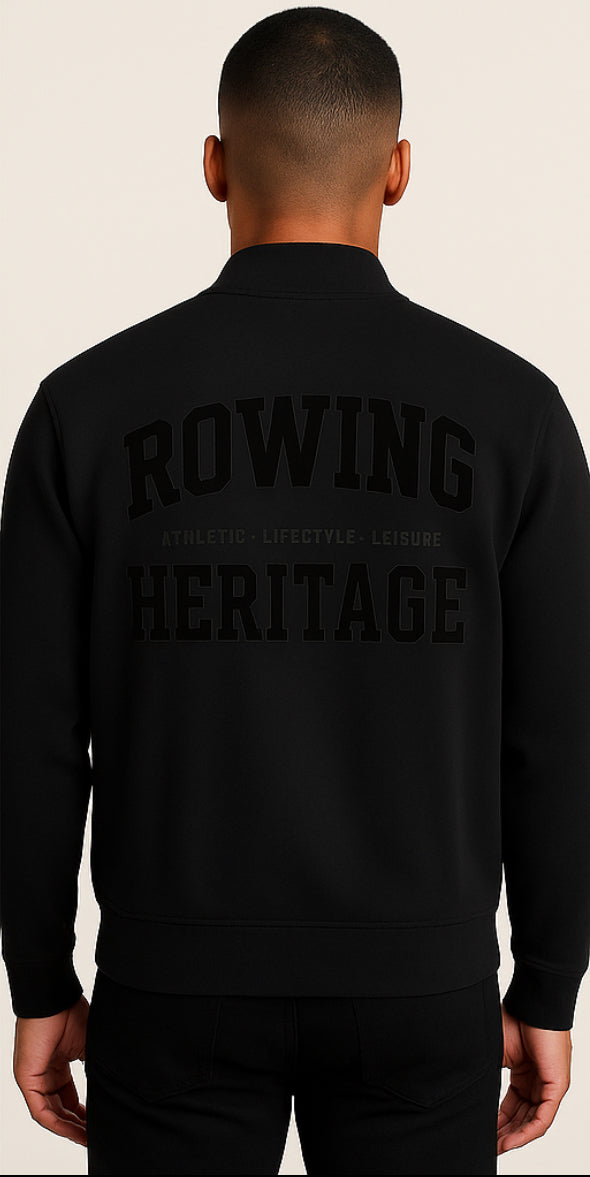 Rowing Blackout Fleeced Varsity Jacket