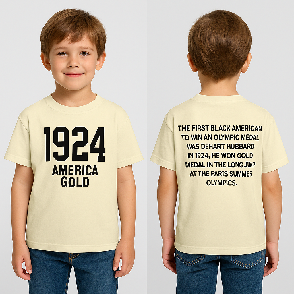 America Olympic History Kids Tee - Rowing by Claude Michelle 