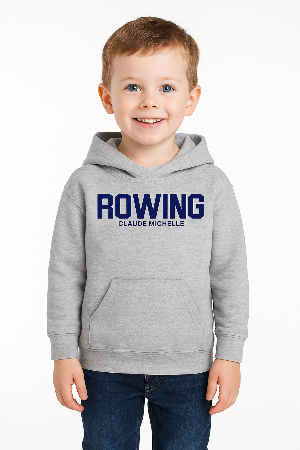 Rowing Brand Hoodie Toddler - Rowing by Claude Michelle 