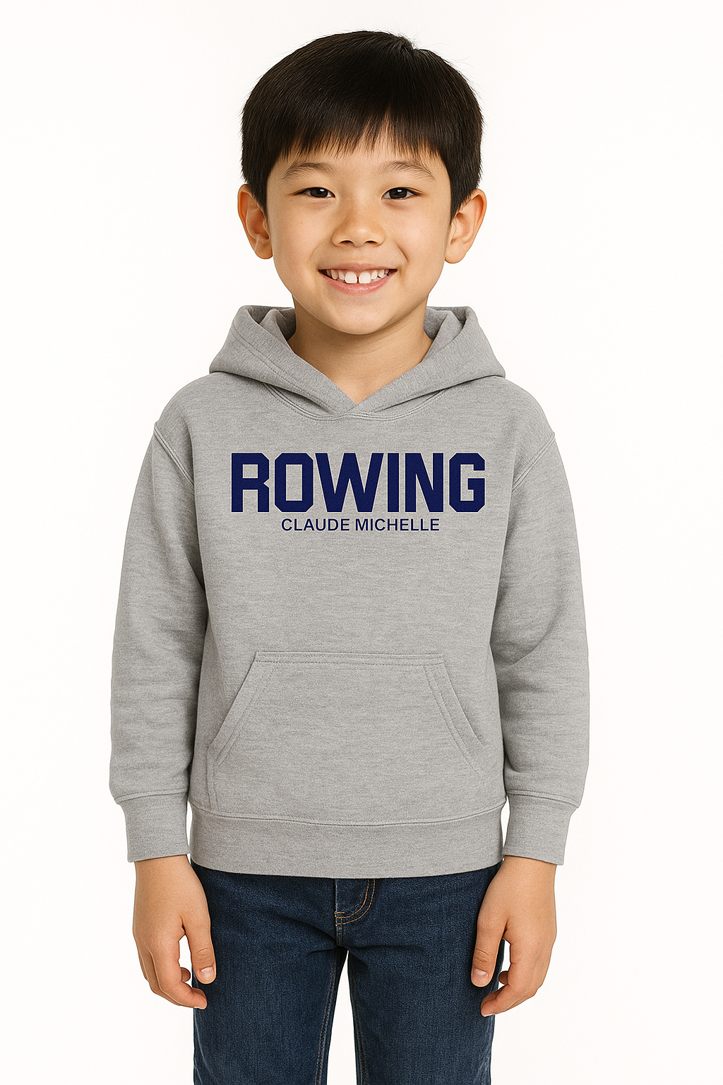 Rowing brand hoodie kid - Rowing by Claude Michelle 