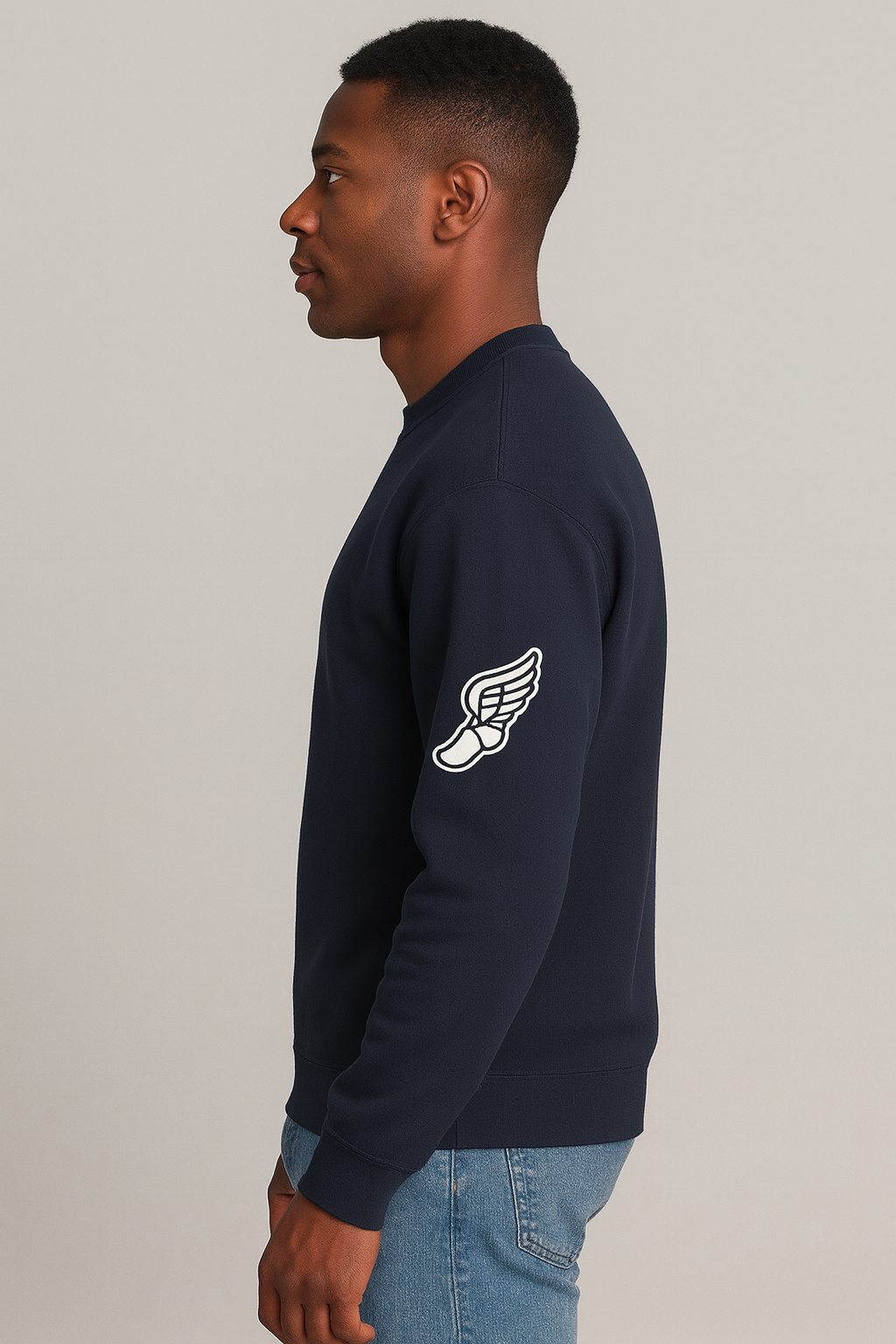 Owens Berlin Games Tribute Crewneck - Rowing by Claude Michelle 