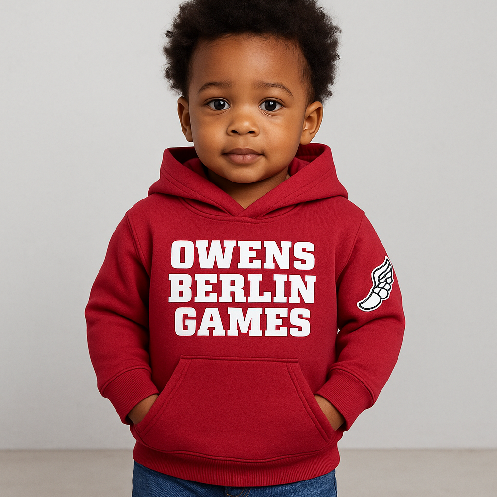Owens Berlin Games Toddler Hoodie - Rowing by Claude Michelle 
