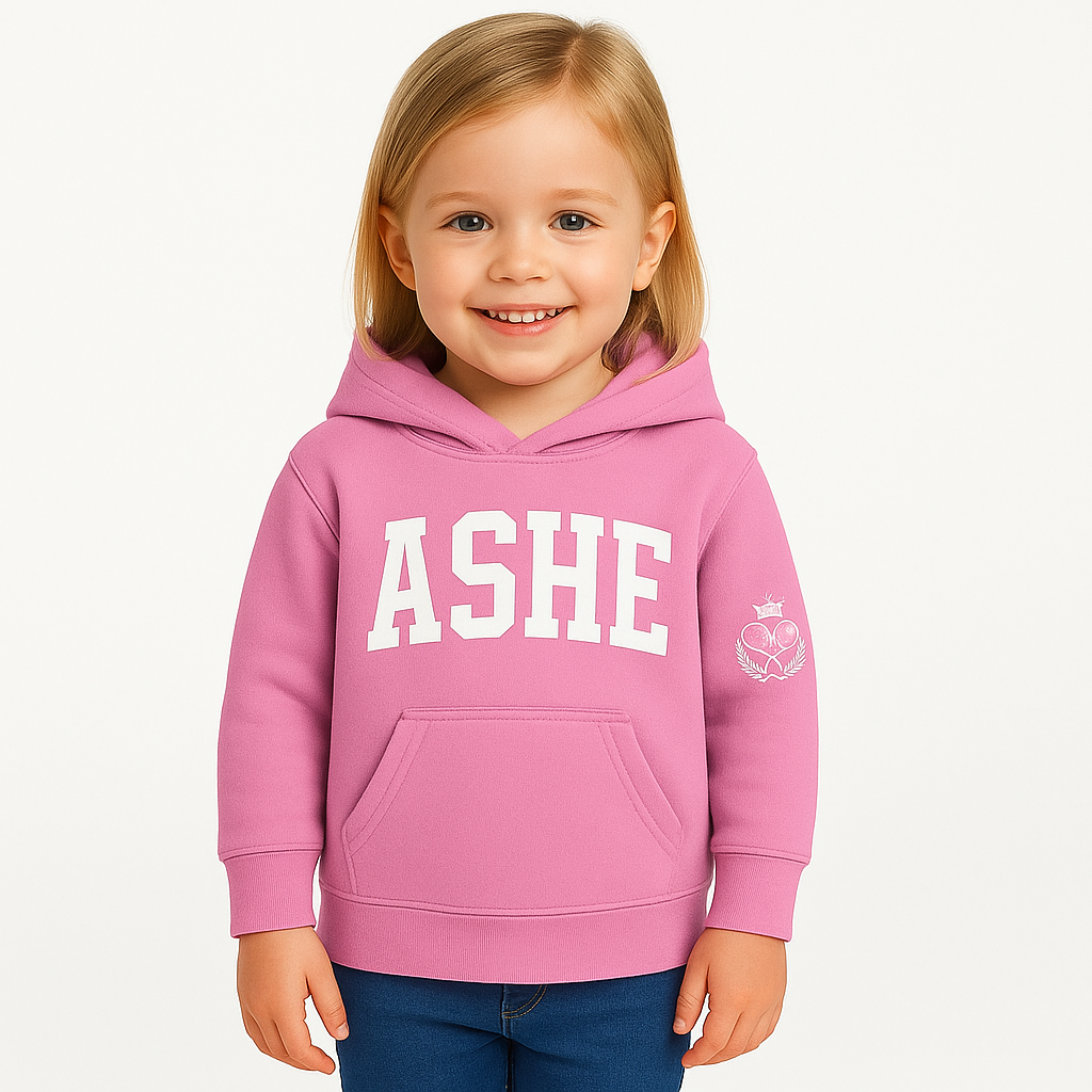Ashe Tribute Toddler Hoodie - Rowing by Claude Michelle 