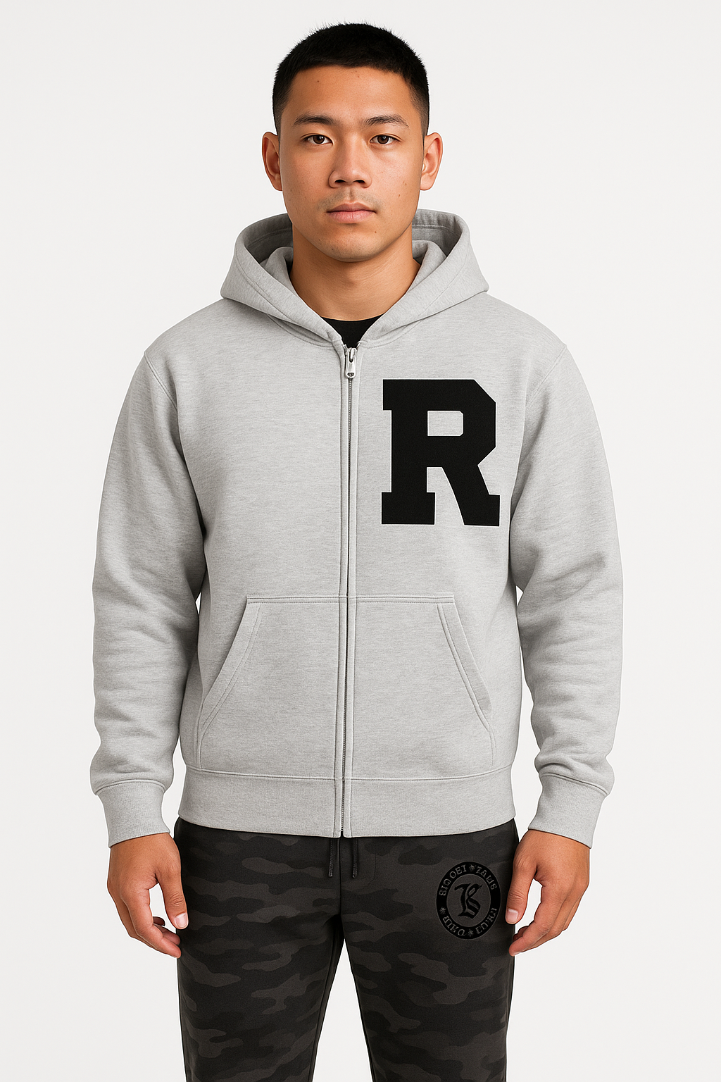 Lettermen Zipped Hoodie