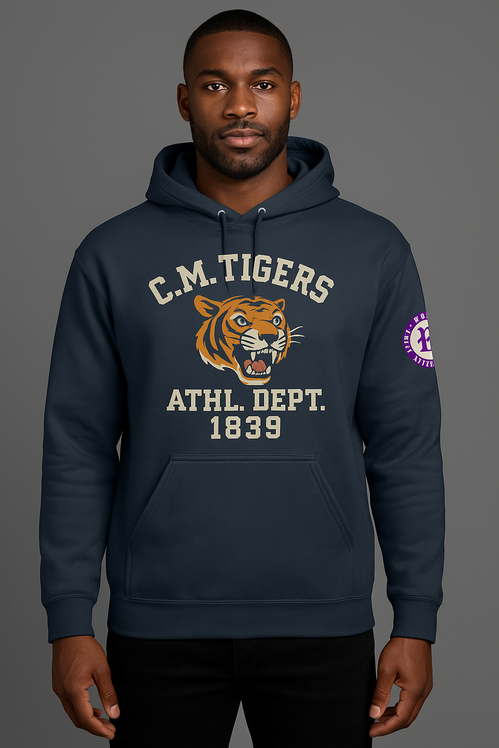 C. M. Tigers Heavyweight Hoodie – Heritage Athletic Dept. 1839