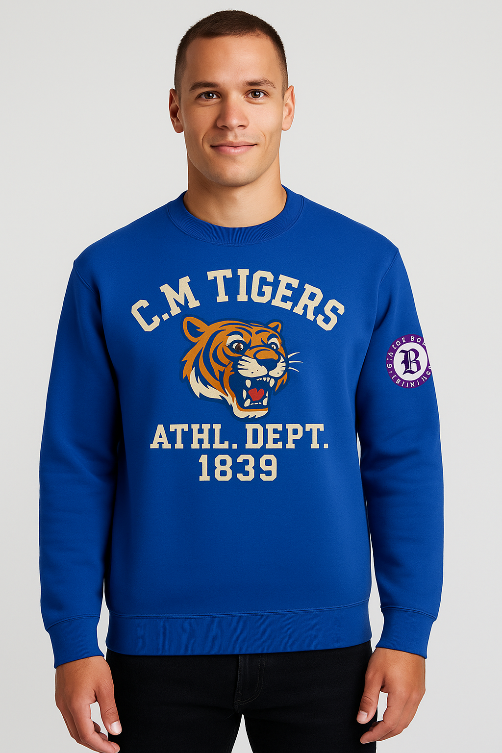 C. M. Tigers Heavyweight Crewneck Sweatshirt – Heritage Athletic Dept. 1839