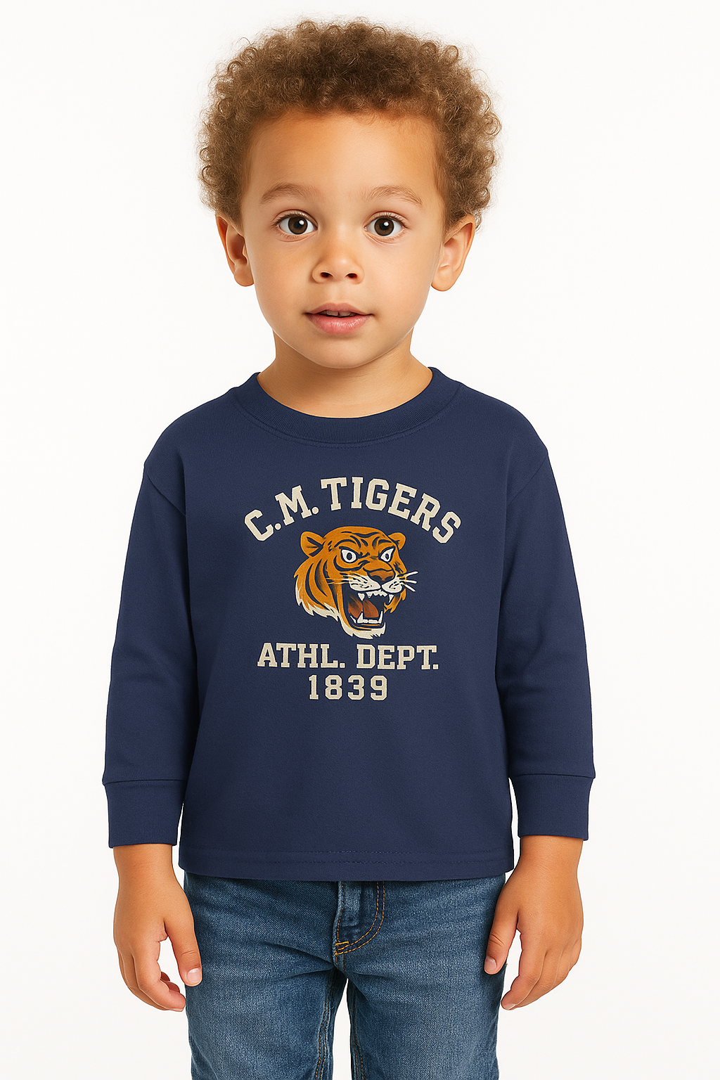 C. M. Tigers Crewneck Toddlers