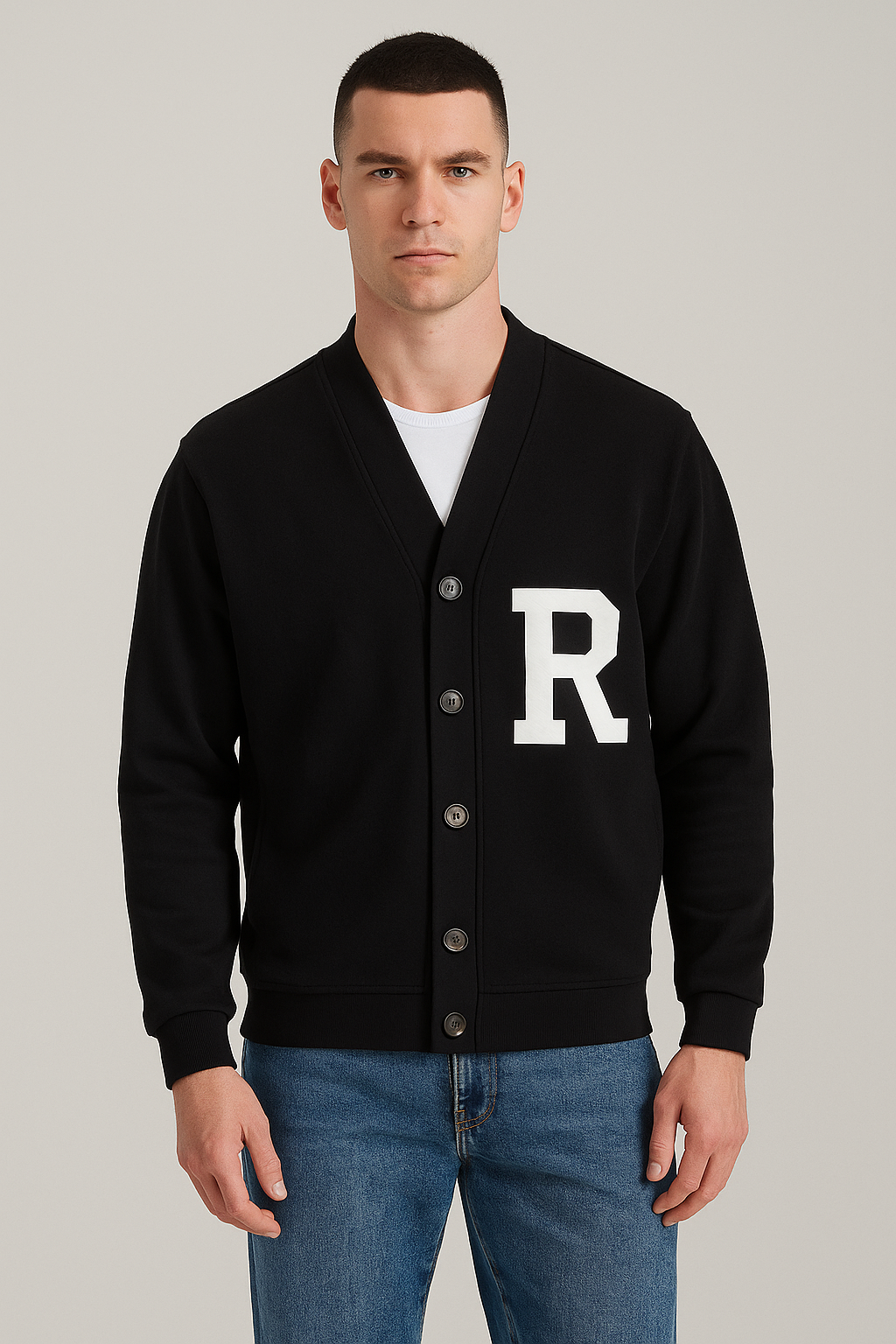 Rowing Lettermen Sweat Cardigan
