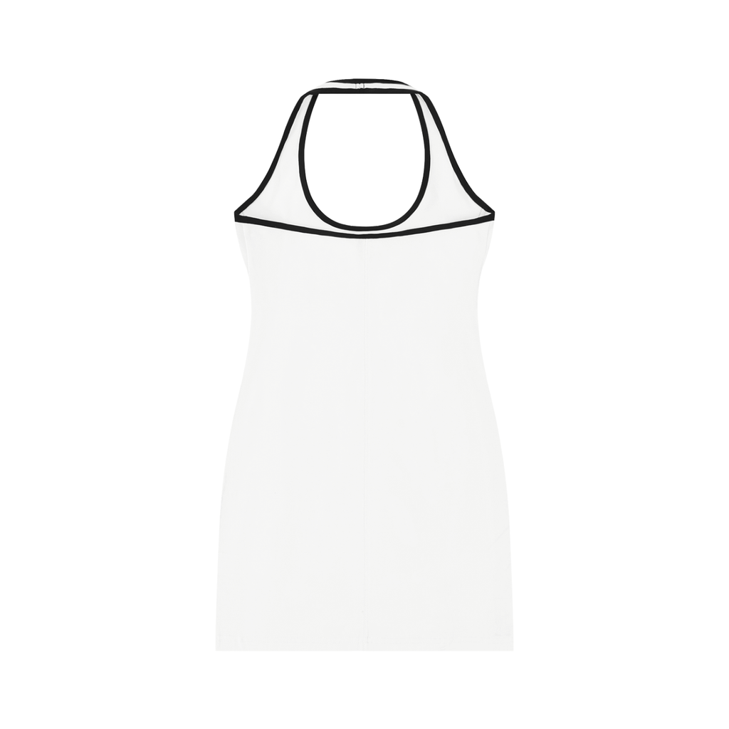 Rowing Logo Women's Binding Tight Halter Dress