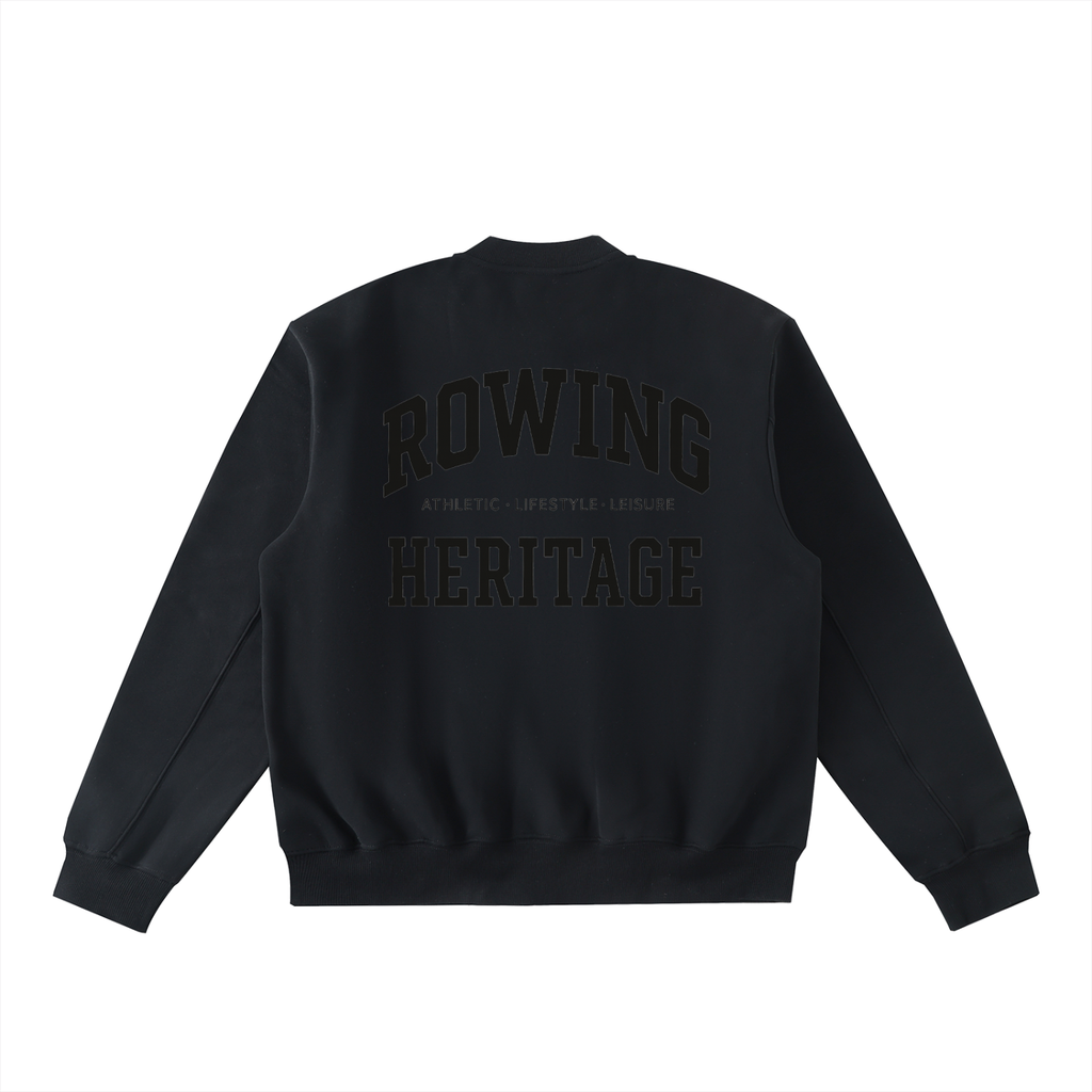 Rowing Blackout Fleeced Varsity Jacket