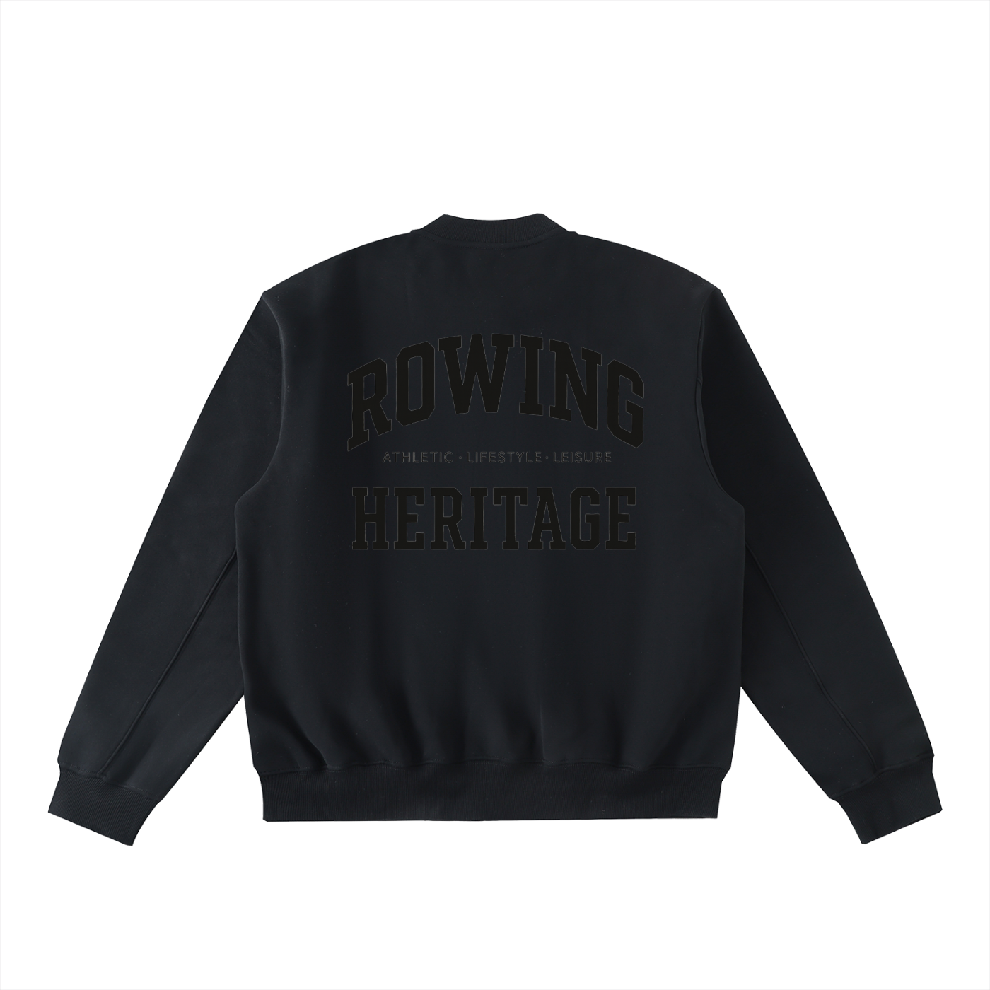 Rowing Blackout Fleeced Varsity Jacket
