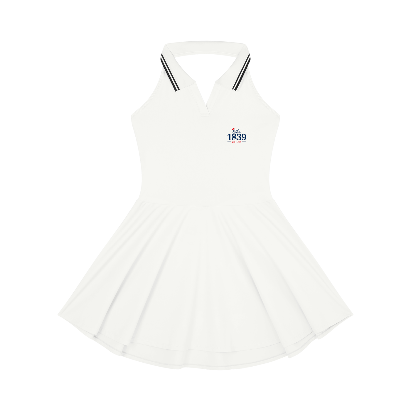 Rowing Golf Club Women's Collared Halter A-Line Golf Dress