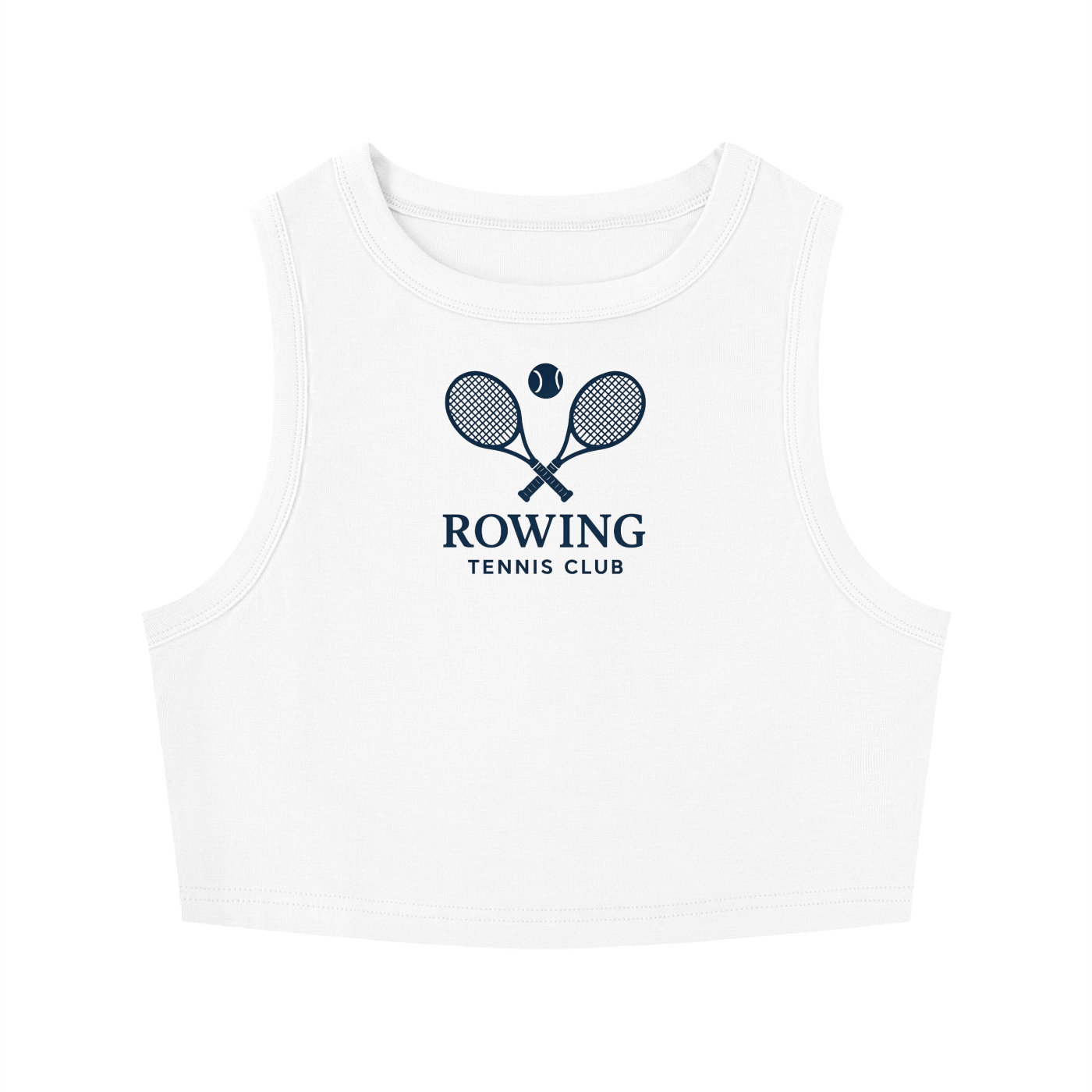 Rowing Tennis Crewneck Crop Tank Top