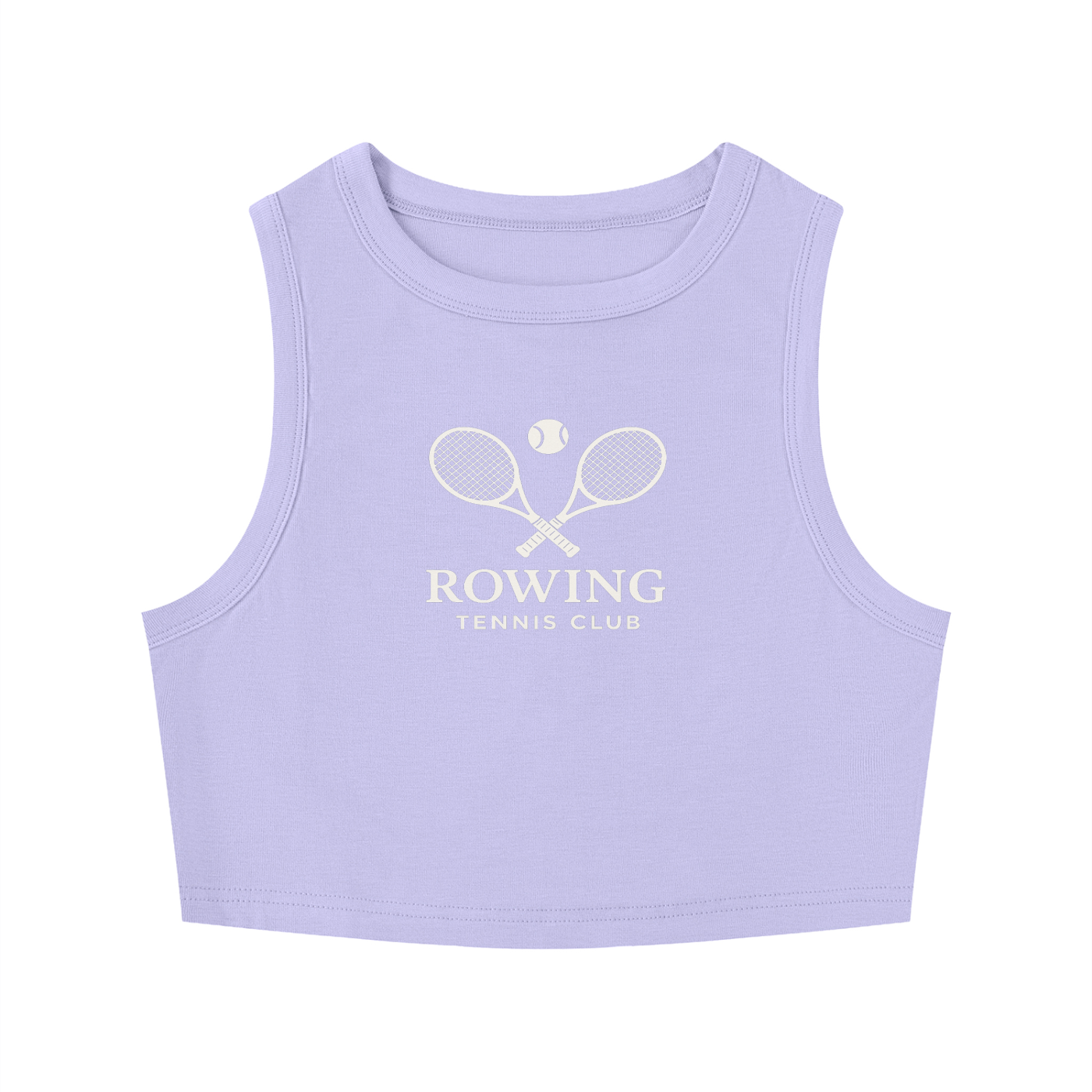 Rowing Tennis Crewneck Crop Tank Top