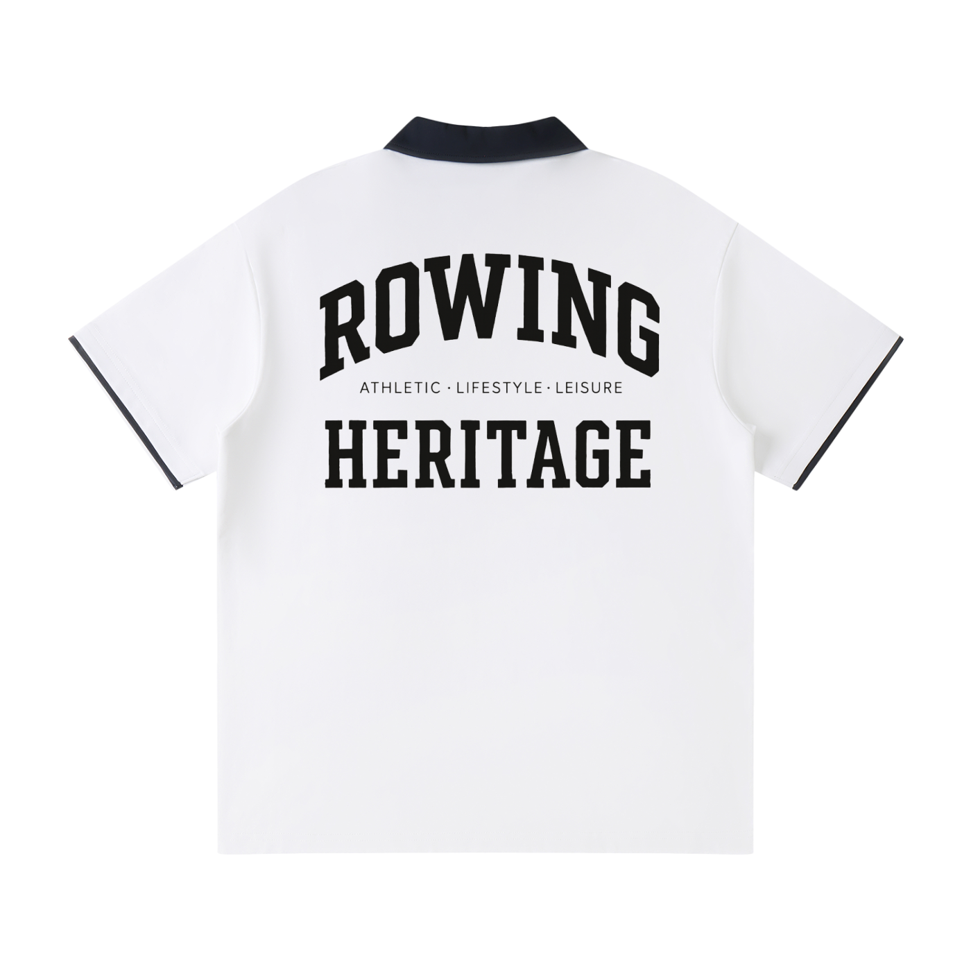 Rowing Heritage Contrast Collar Raglan Polo Shirt
