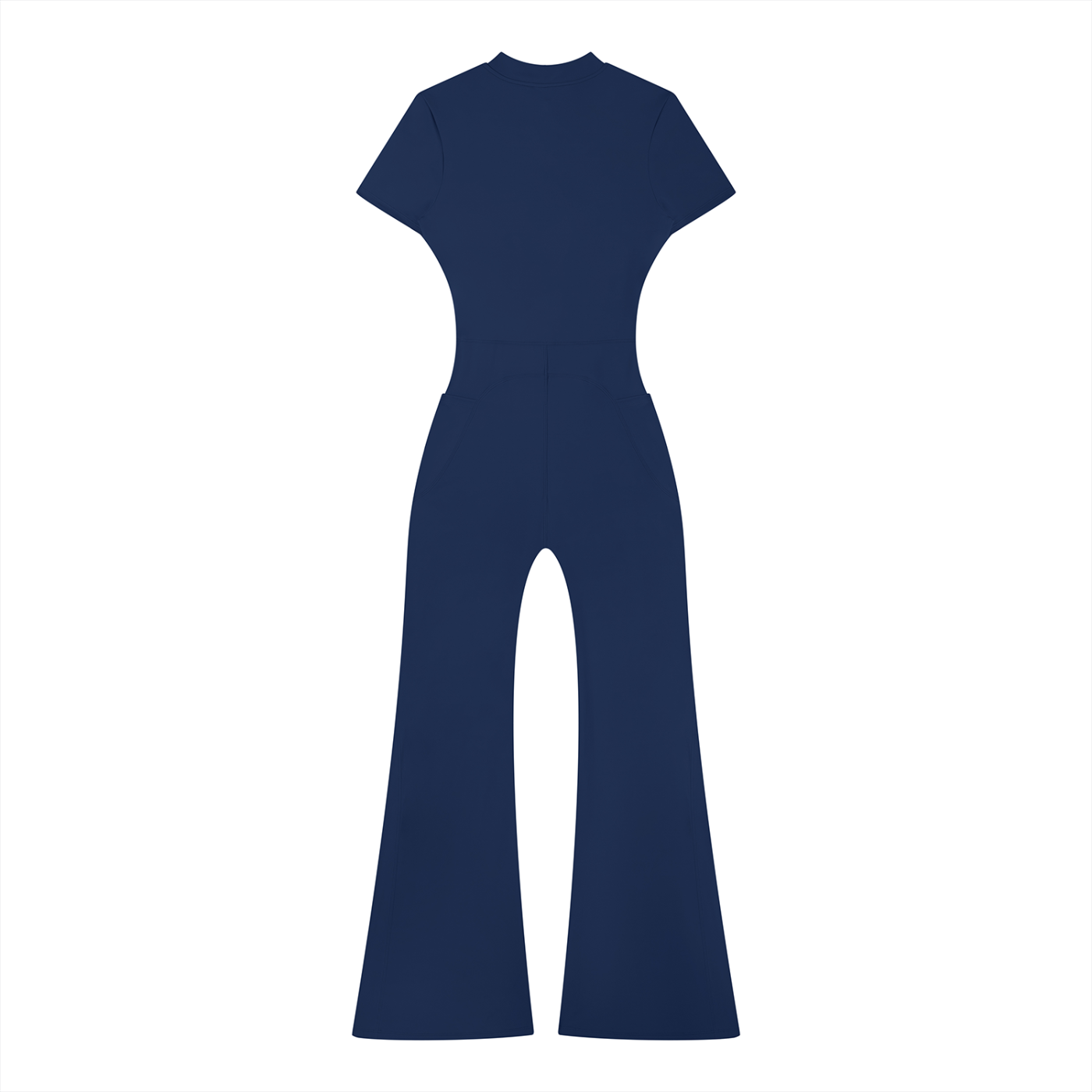 Oak Bluffs Women’s Tight Flared Leg Quarter-Zip Jumpsuit