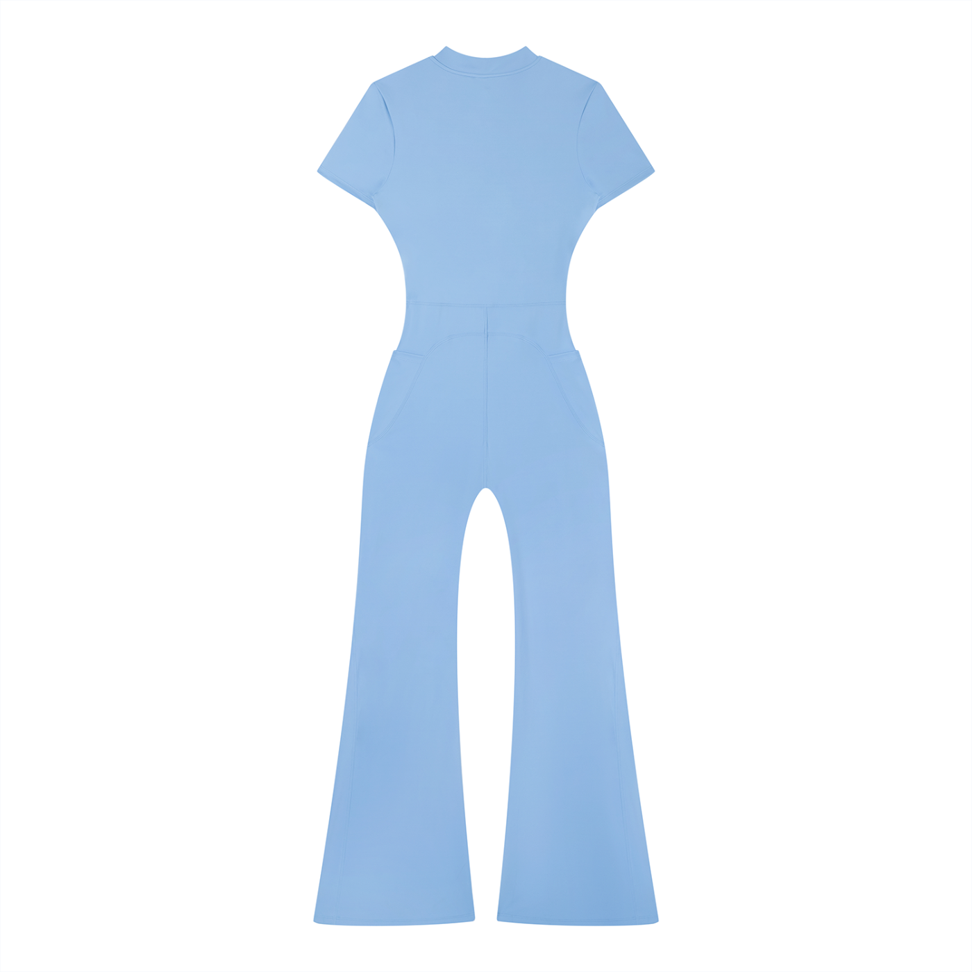 Oak Bluffs Women’s Tight Flared Leg Quarter-Zip Jumpsuit