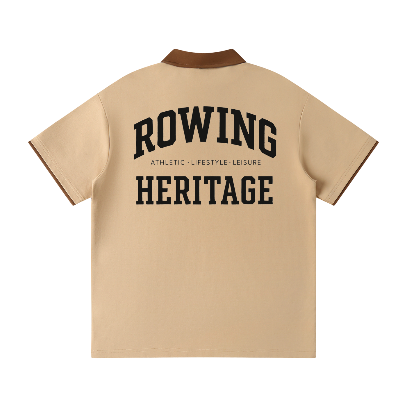 Rowing Heritage Contrast Collar Raglan Polo Shirt