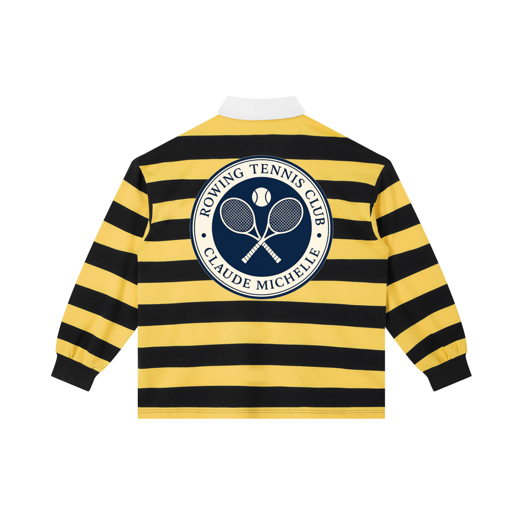 Rowing Tennis Club Stripe Polo Shirt