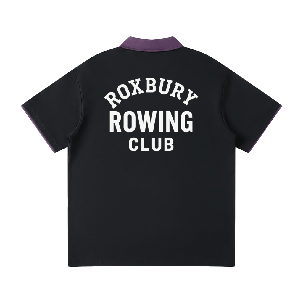 Roxbury Rowing Club Contrast Collar Raglan Polo Shirt