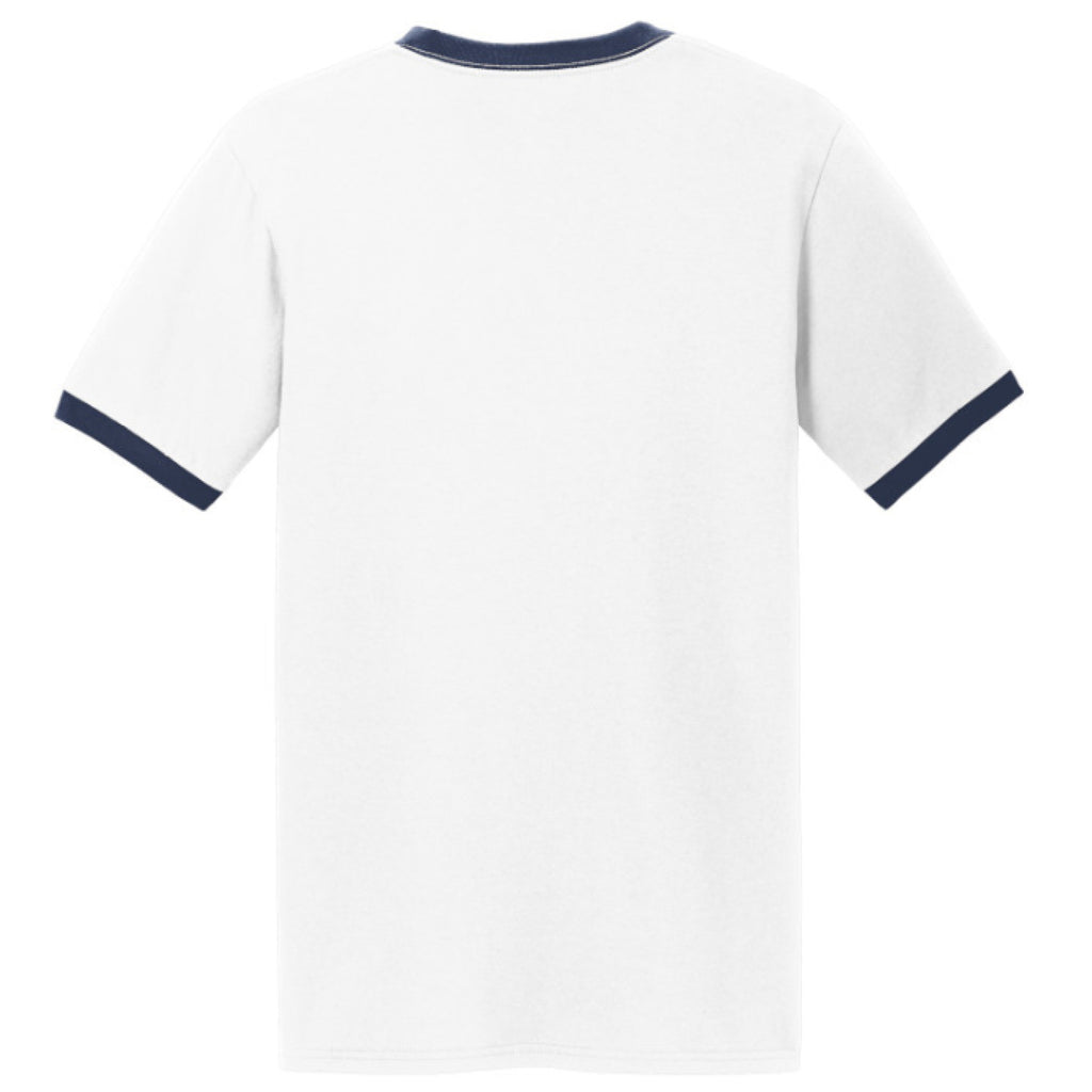 White/Navy - BACK